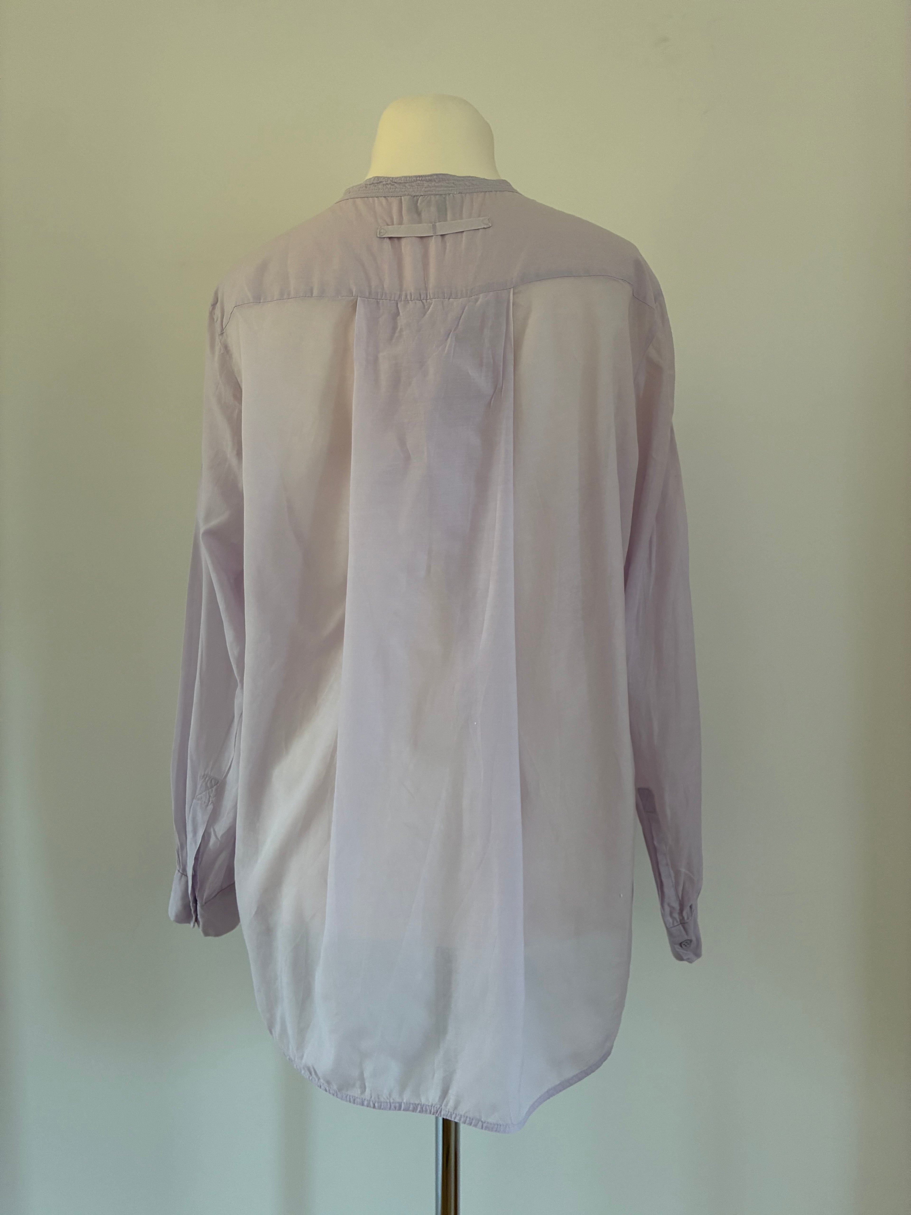 Noa Noa Bluse in Flieder mit V-Ausschnitt – Größe XL / 42