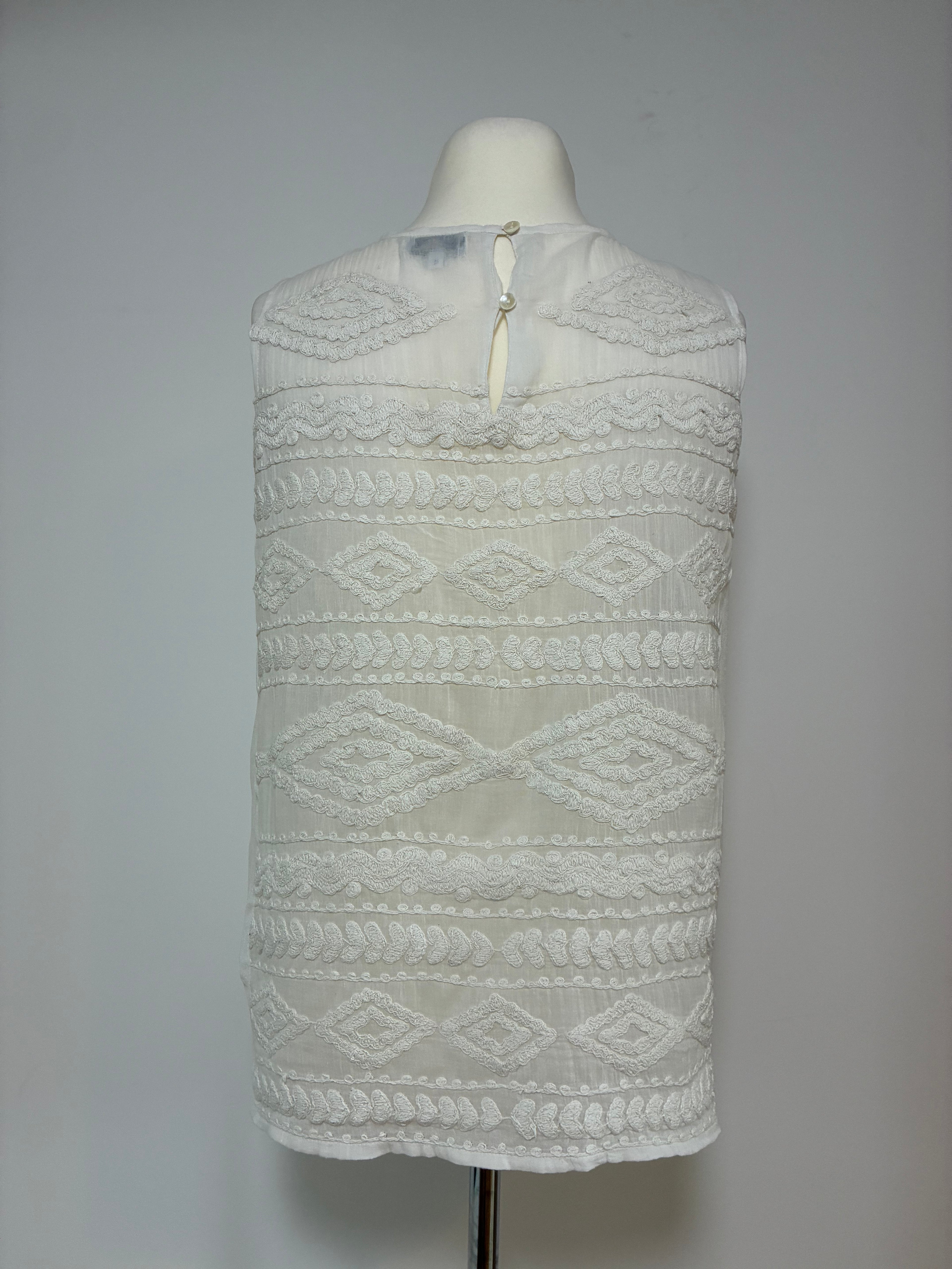 Noa Noa Sommerbluse mit Stickerei – Größe XL / 42 – Neu mit Etikett