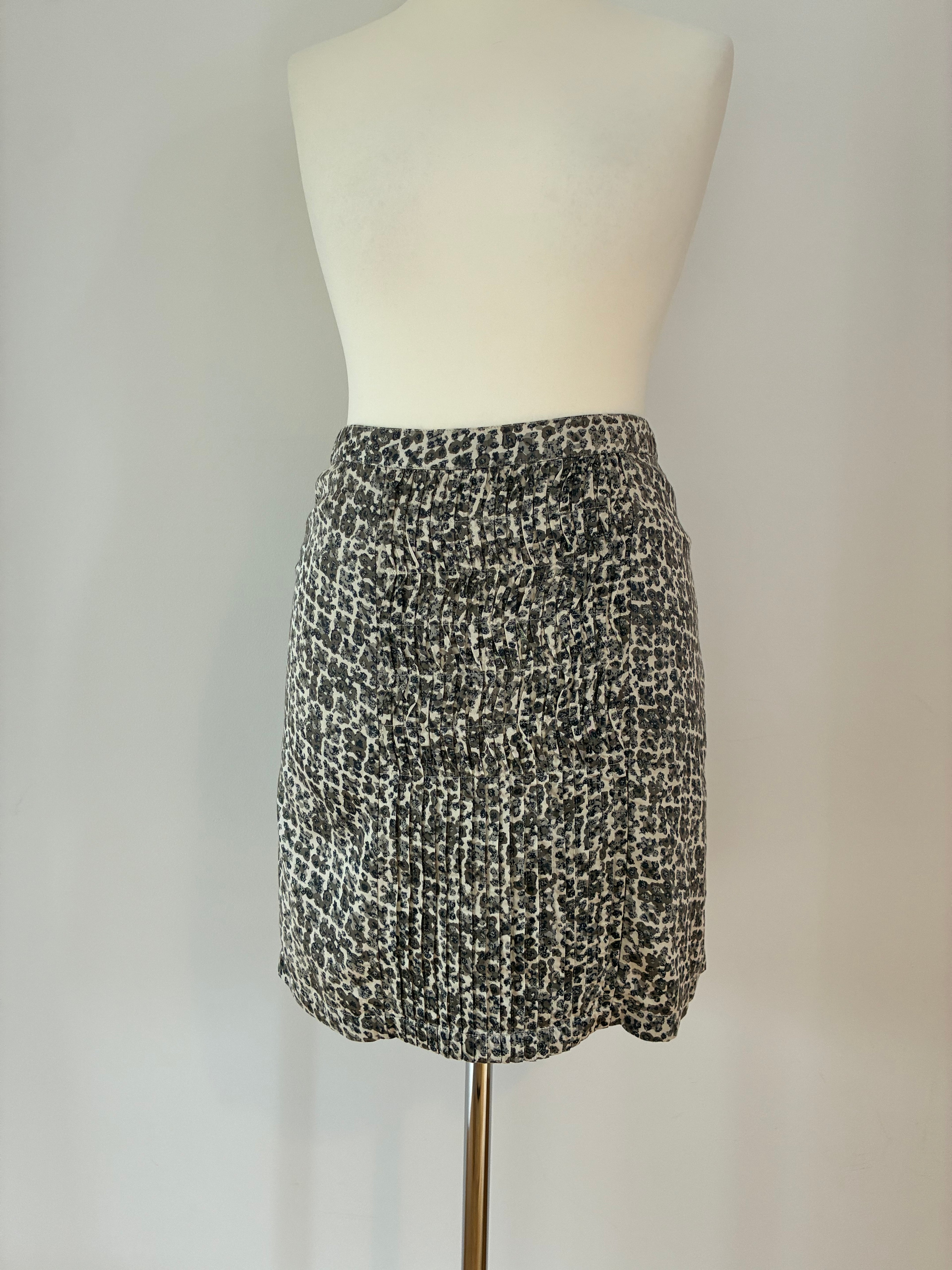 Noa Noa Sommerrock Größe S 36 in Schwarz-Creme aus Naturmaterialien