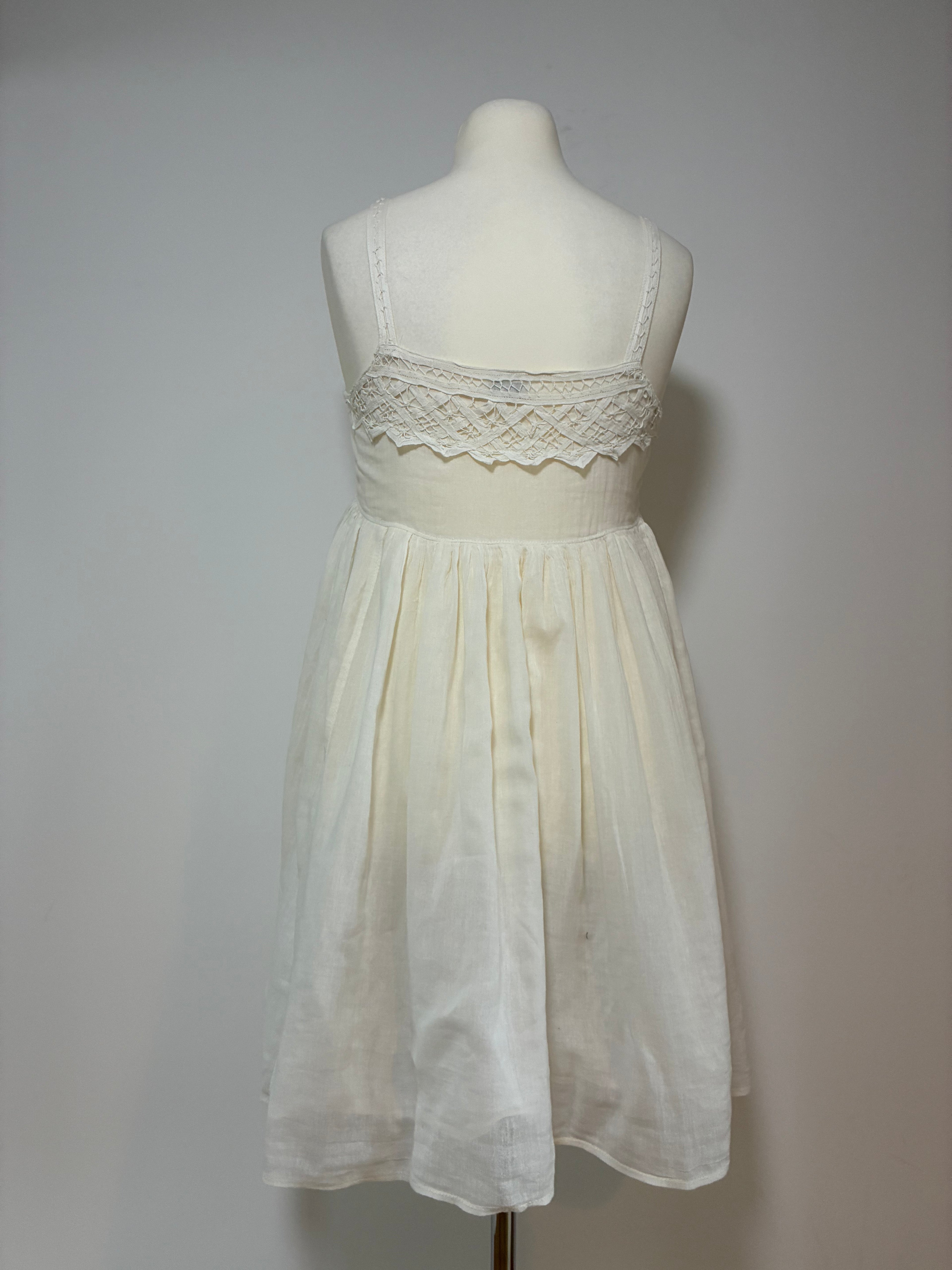 Zauberhaftes Noa Noa Sommerkleid Größe M 38 in Creme – feminin und leicht