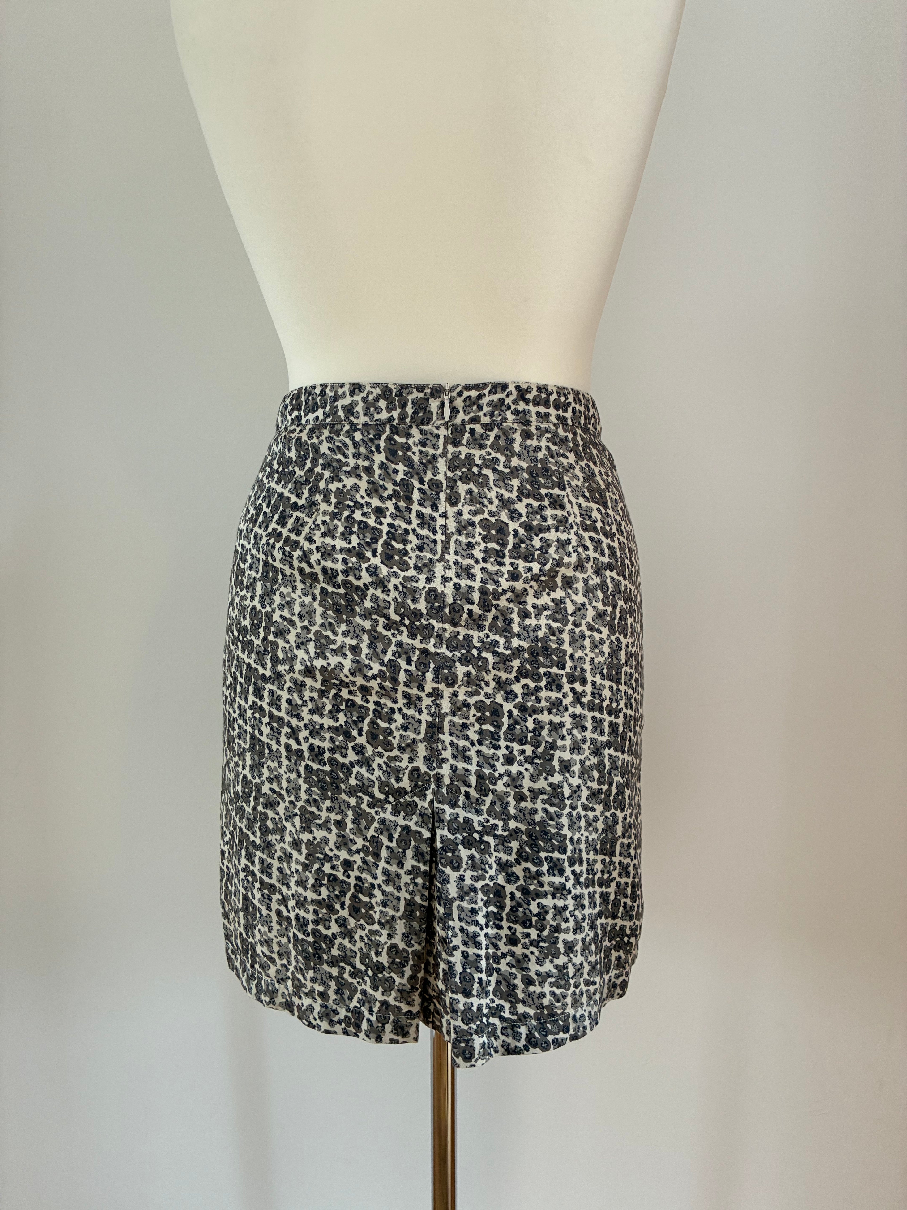 Noa Noa Sommerrock Größe S 36 in Schwarz-Creme aus Naturmaterialien