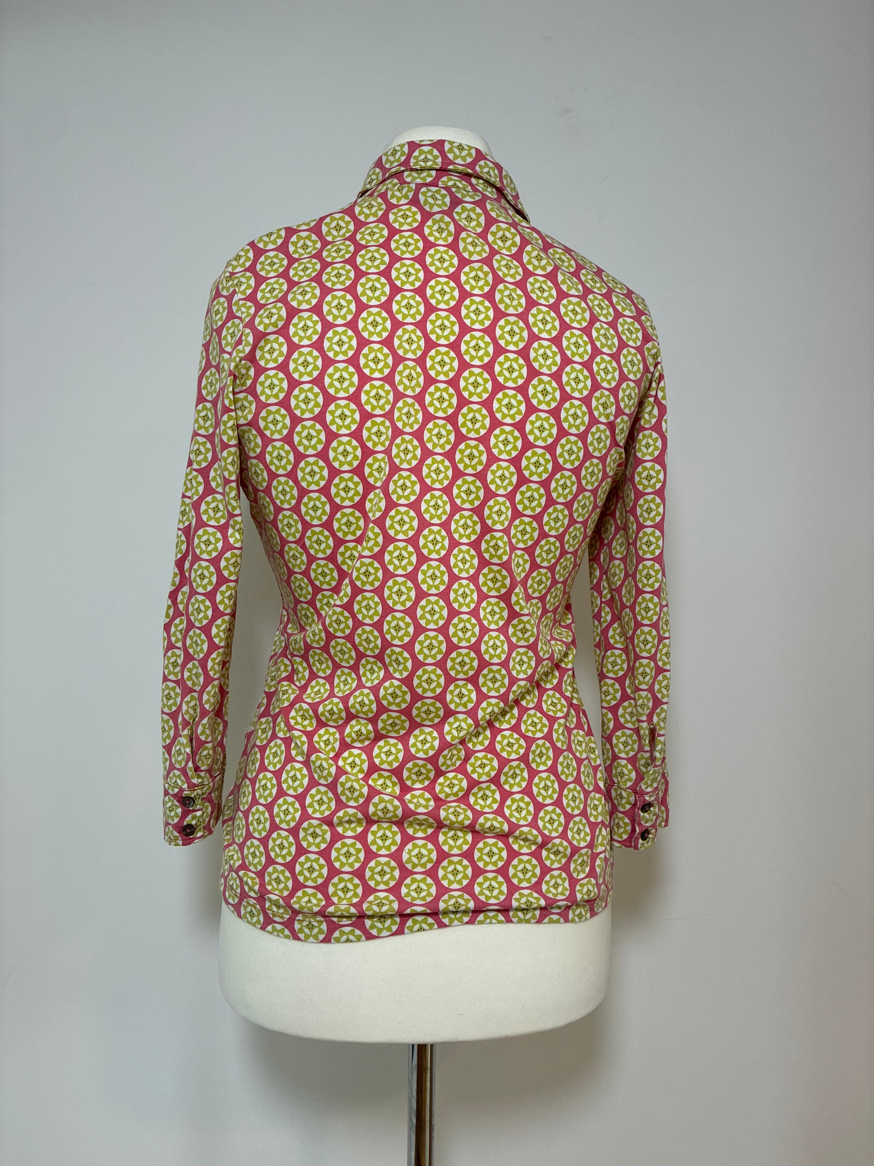 Boden Bluse mit farbenfrohem Muster – Größe M / 38