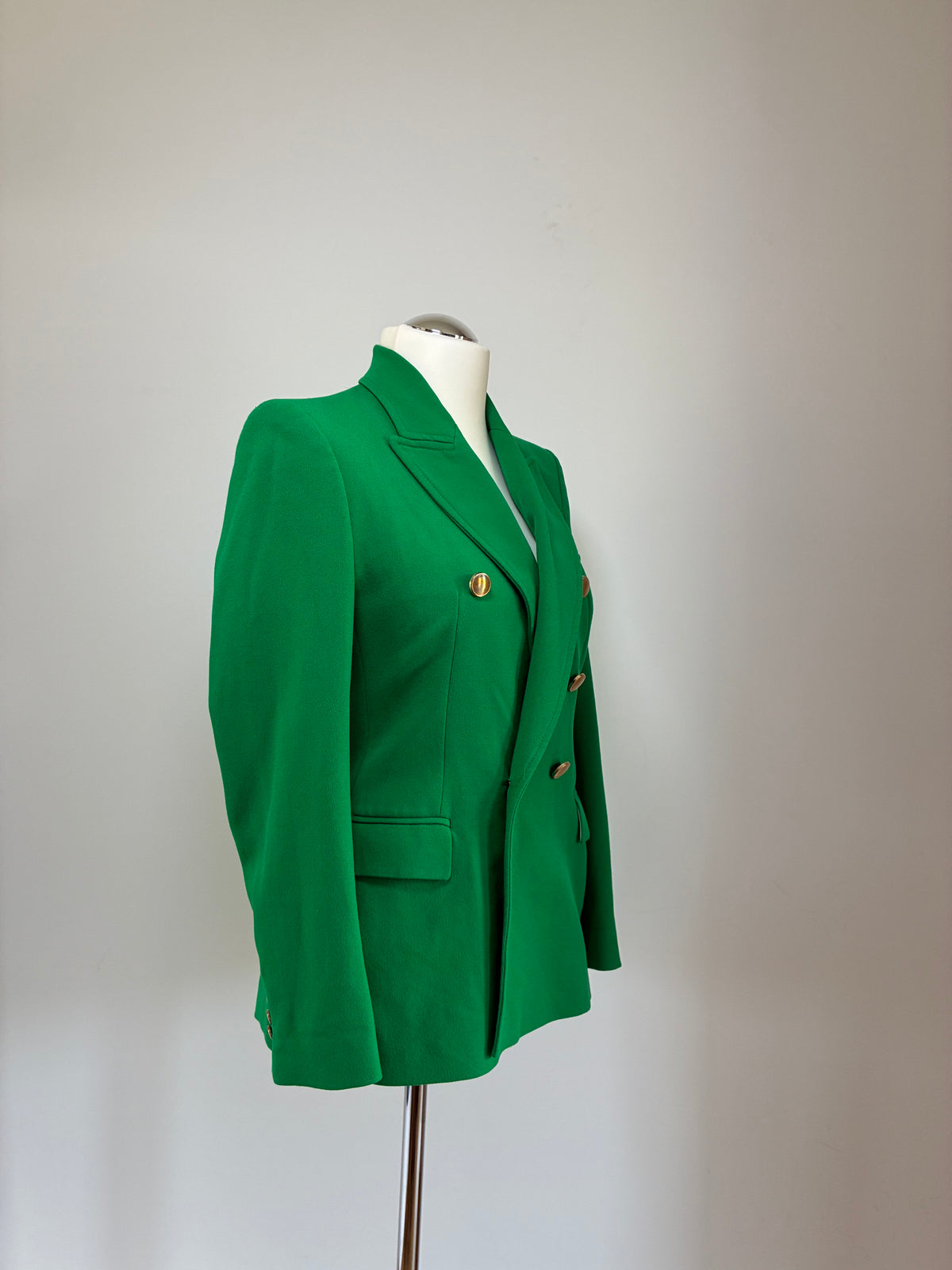 Zara Blazer, Größe M, Smaragdgrün, Gold, Weitere Ansicht 2