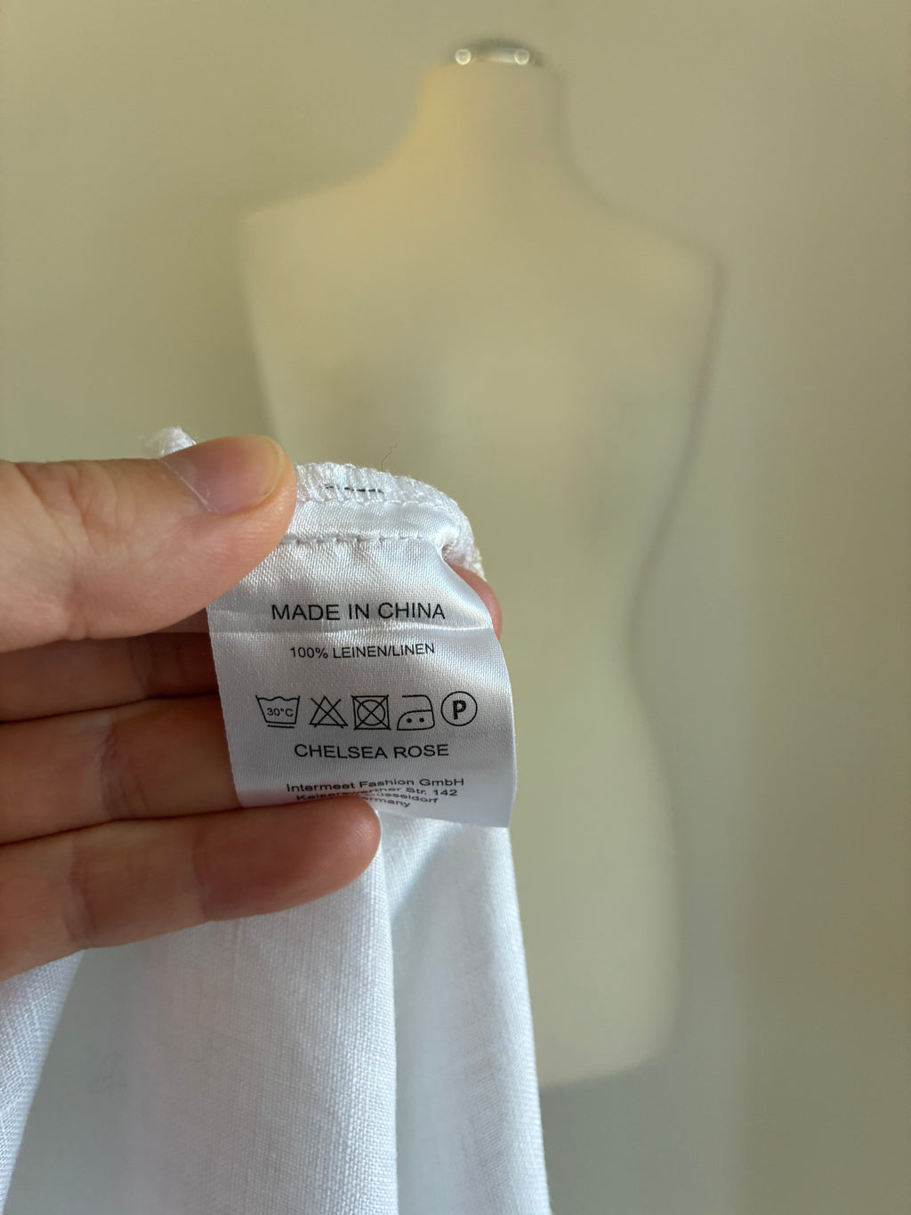 Chelsea Rose Leinenbluse XL 42 – luftig, weiß und fein bestickt