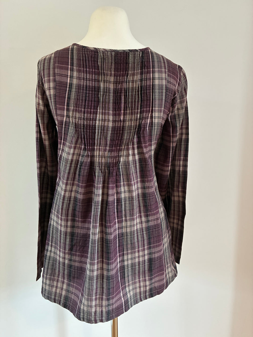 Noa Noa Bluse mit Muster und Volants – Größe L / 40