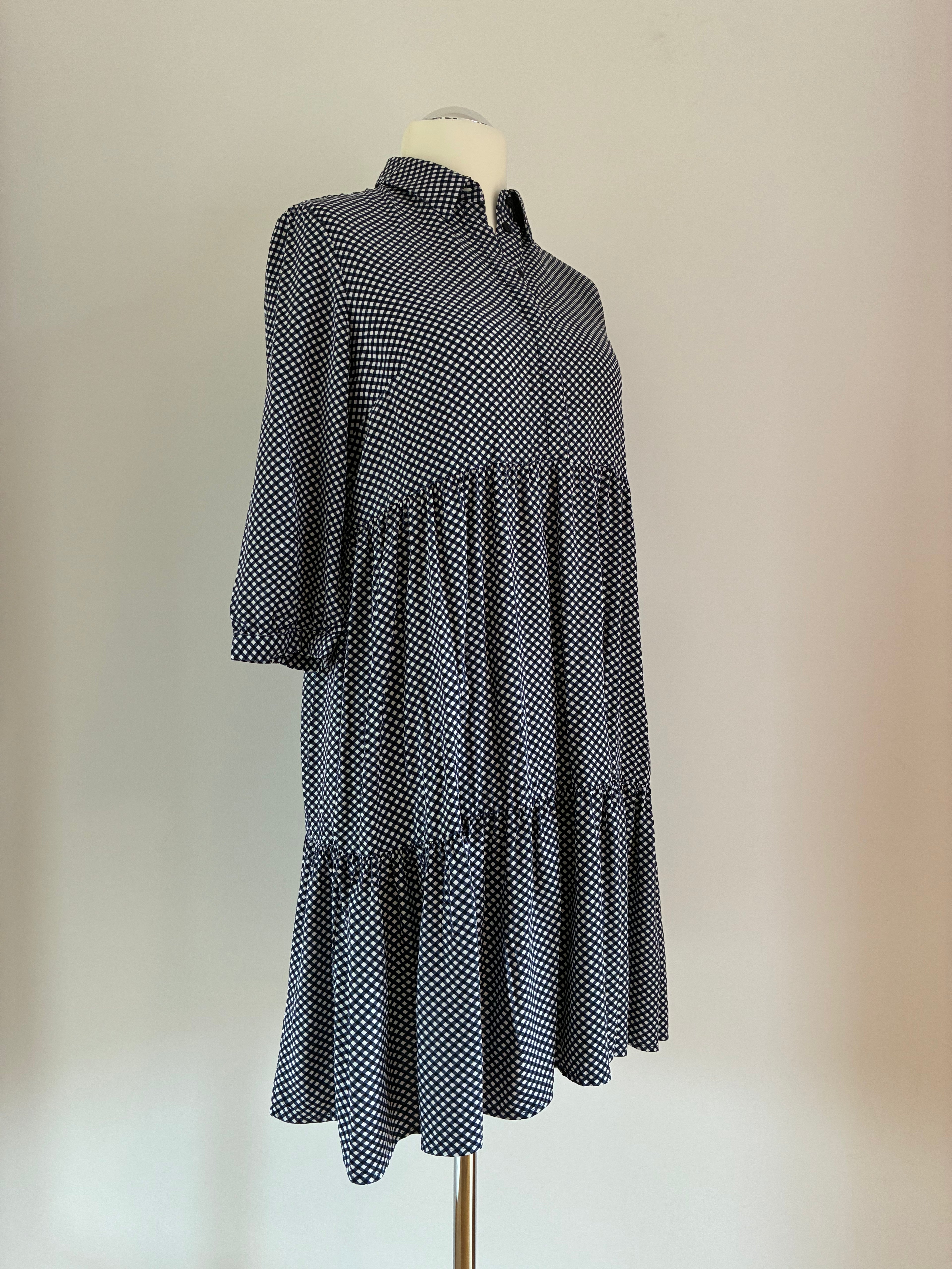 Zero Hemdblusenkleid Gr. 38 – blau-weiß kariert