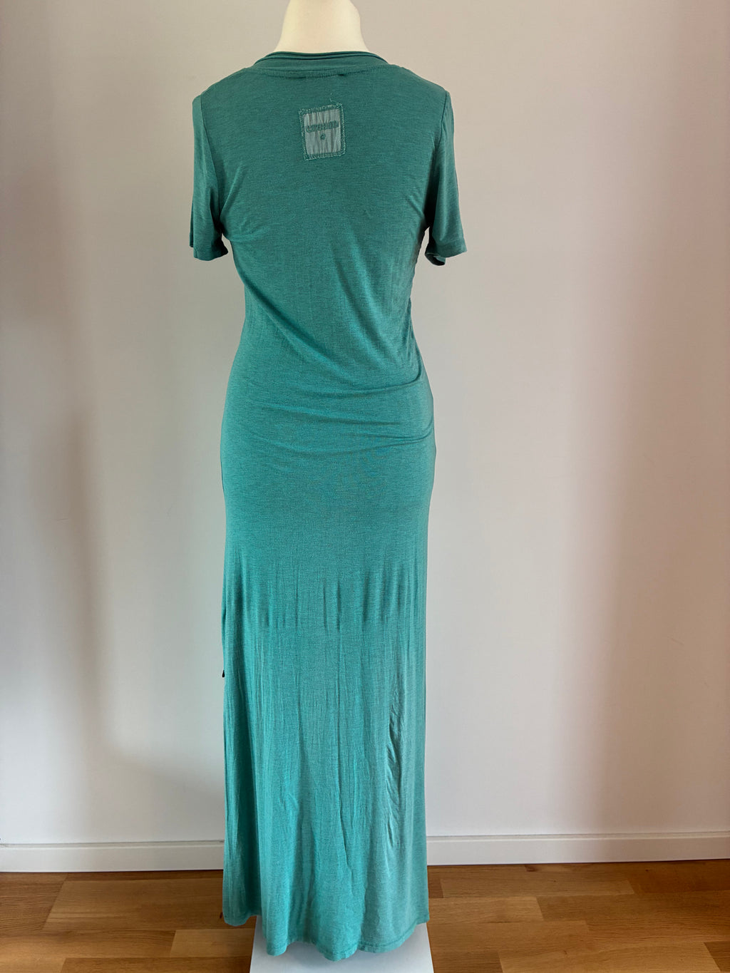 Cream Maxikleid Gr. 36 – türkis, bodenlang und mit Seitenschlitzen