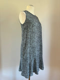 Stilvolles OPUS Kleid Größe M 38 in Blau-Schwarz mit Leopardenmuster – neu mit Etikett