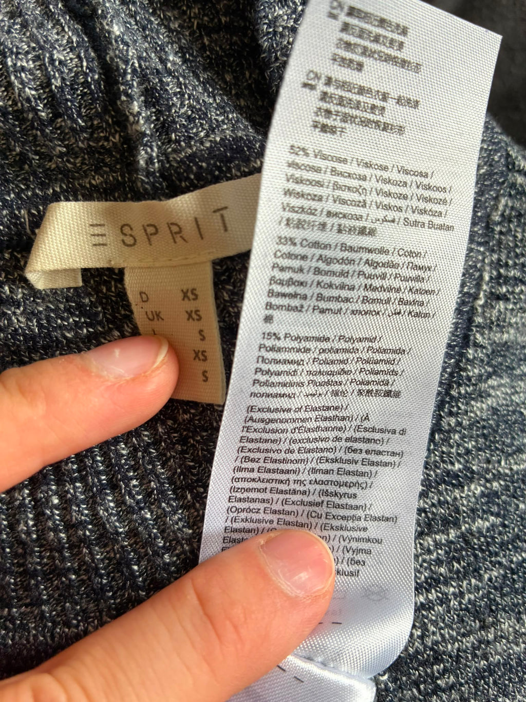 Ärmelloses Strick-Longtop in Melange-Optik