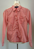 Edc by Esprit Bluse, Größe XS, Rot, Weiß, Vorderansicht