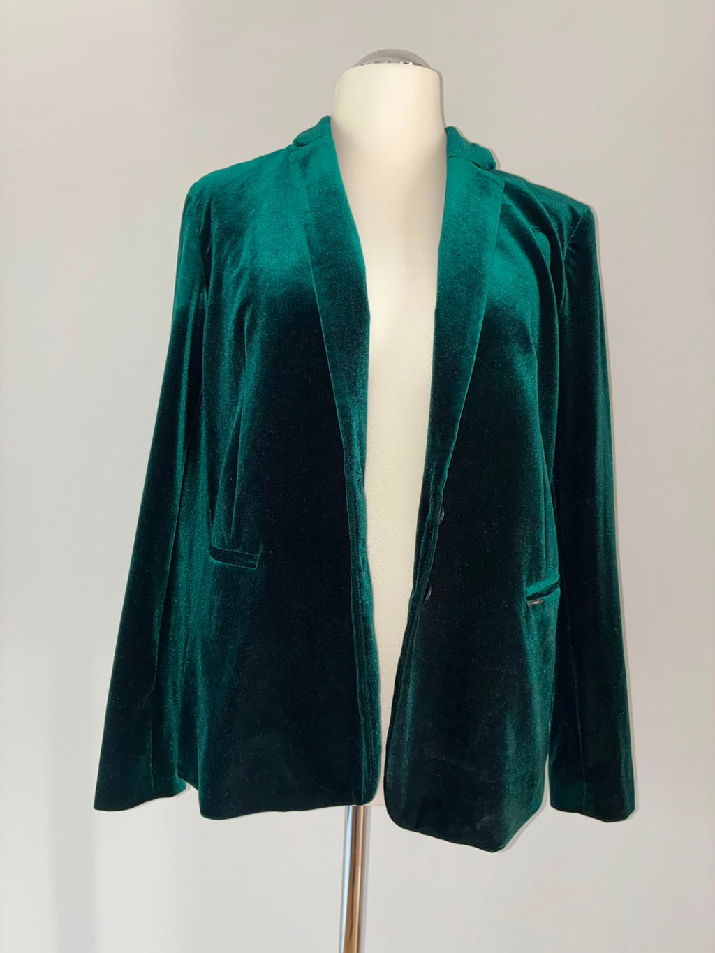 Comma Blazer, Größe XXL, Smaragdgrün, Vorderansicht