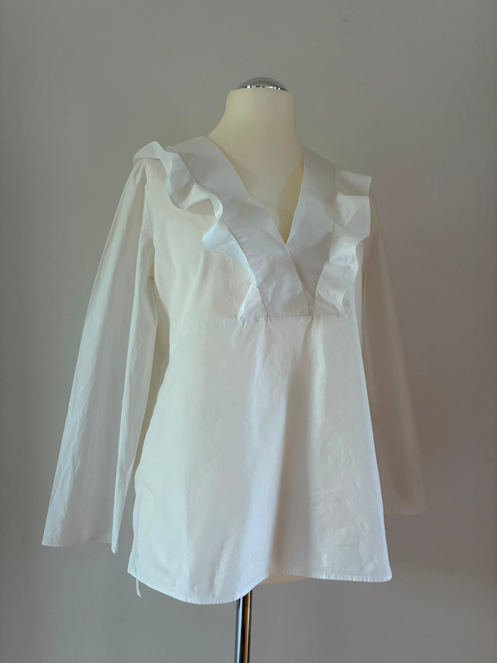 COS Bluse, Größe XL, Weiß, Vorderansicht