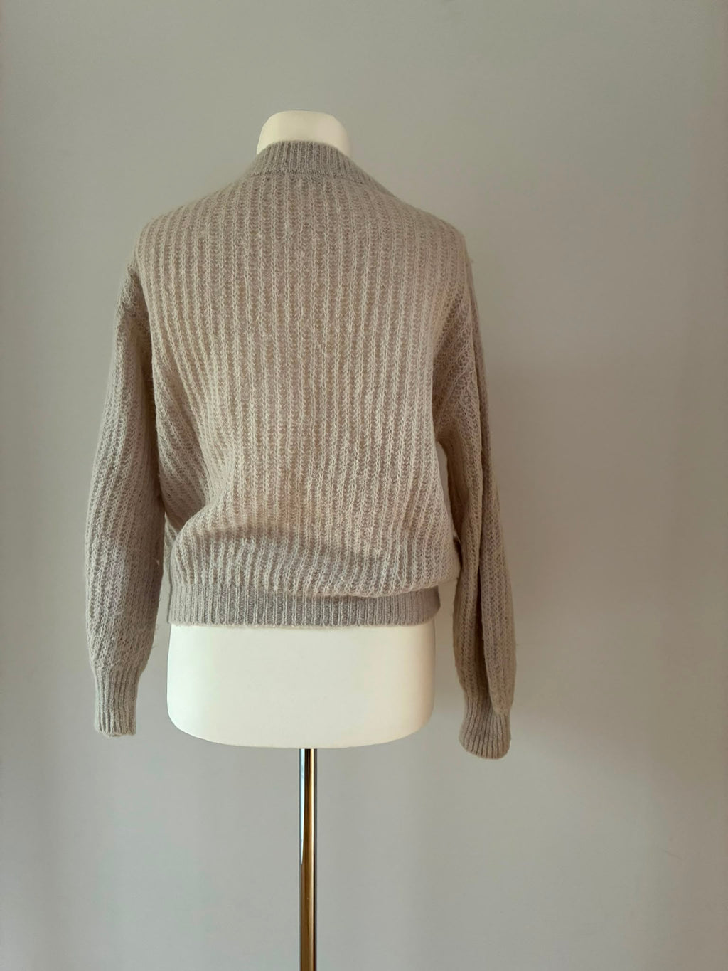 Alexandre Laurent Paris Strickpullover in Creme mit Kid-Mohair und Alpaka