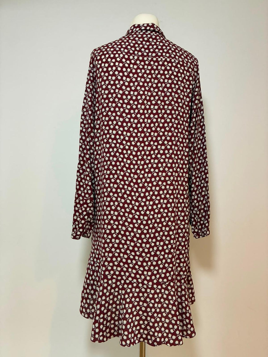 Scotch & Soda Maison Scotch Hemdkleid in Bordeaux Größe L