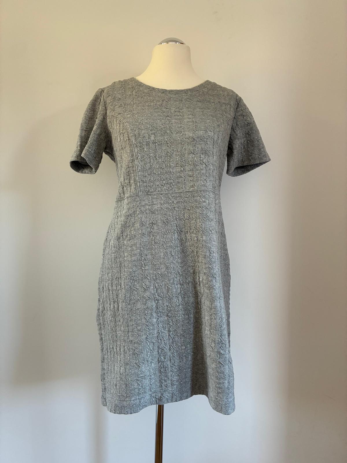 Lässiges Noa Noa Kleid Größe L 40 in Grau – bequem und elegant im Etui-Look