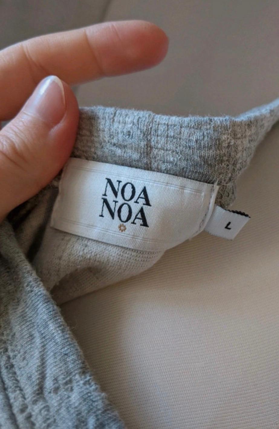 Lässiges Noa Noa Kleid Größe L 40 in Grau – bequem und elegant im Etui-Look