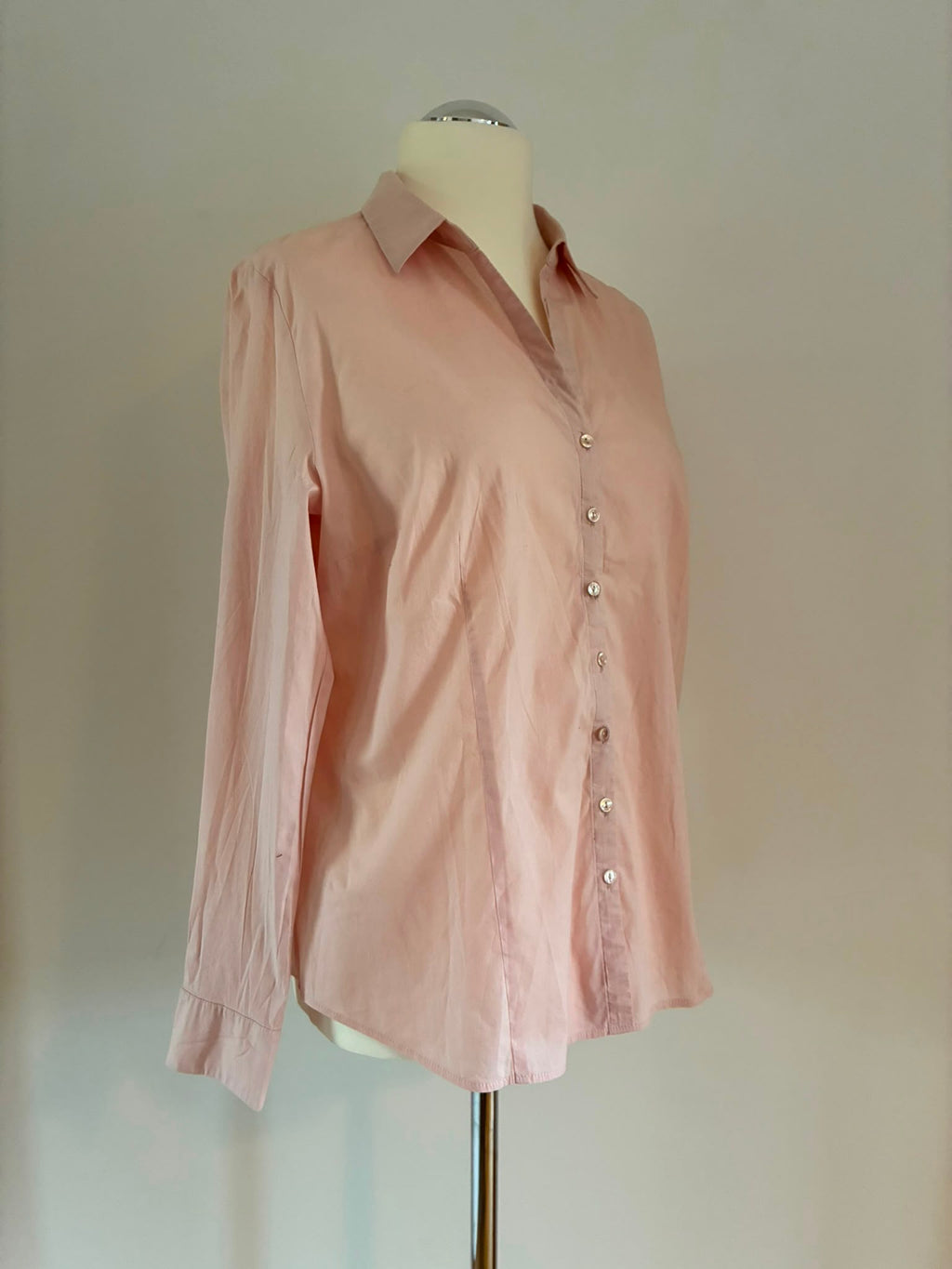 Taifun Bluse aus Baumwolle in Altrosa Größe 44
