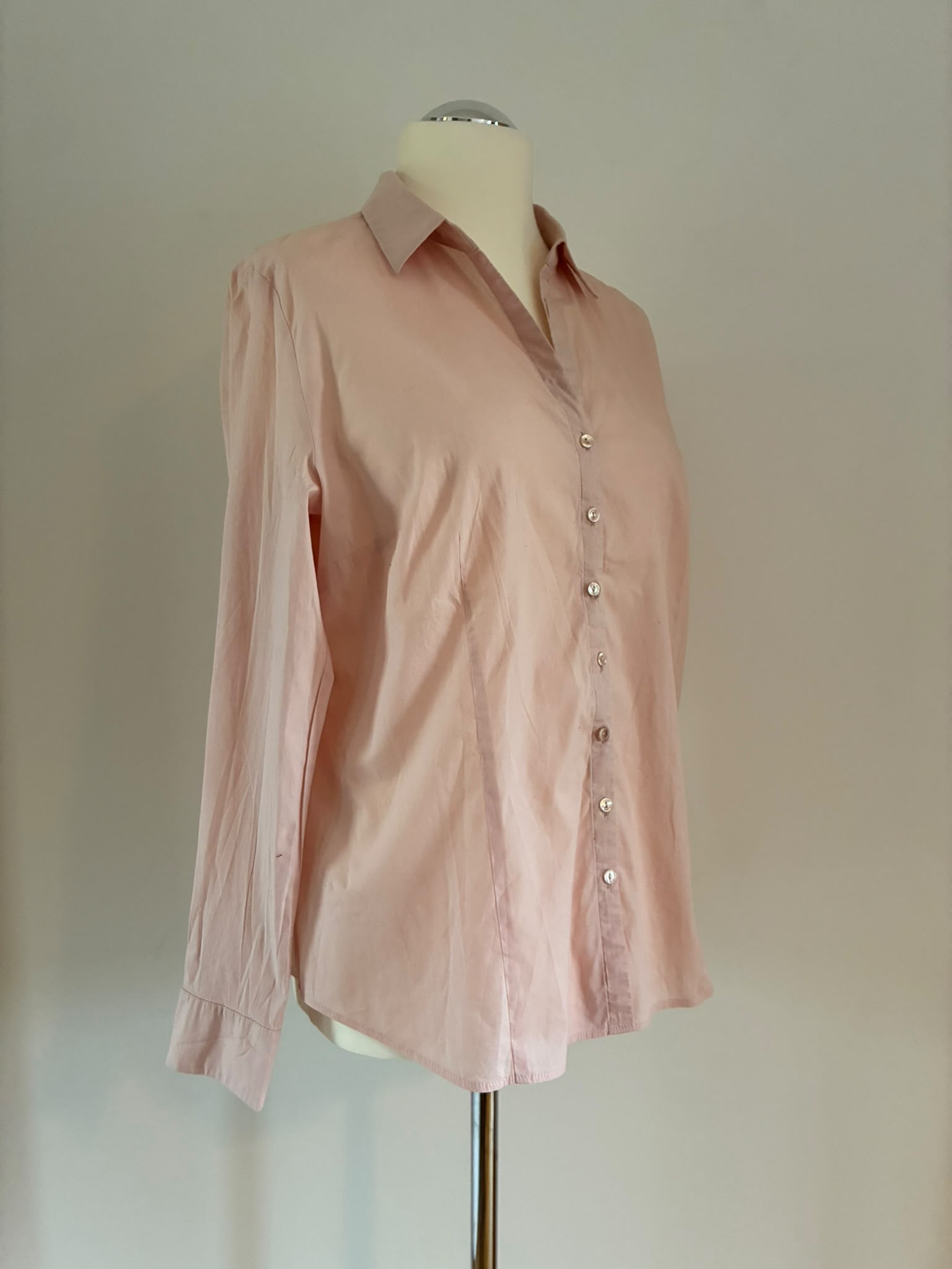 Taifun Bluse aus Baumwolle in Altrosa Größe 44