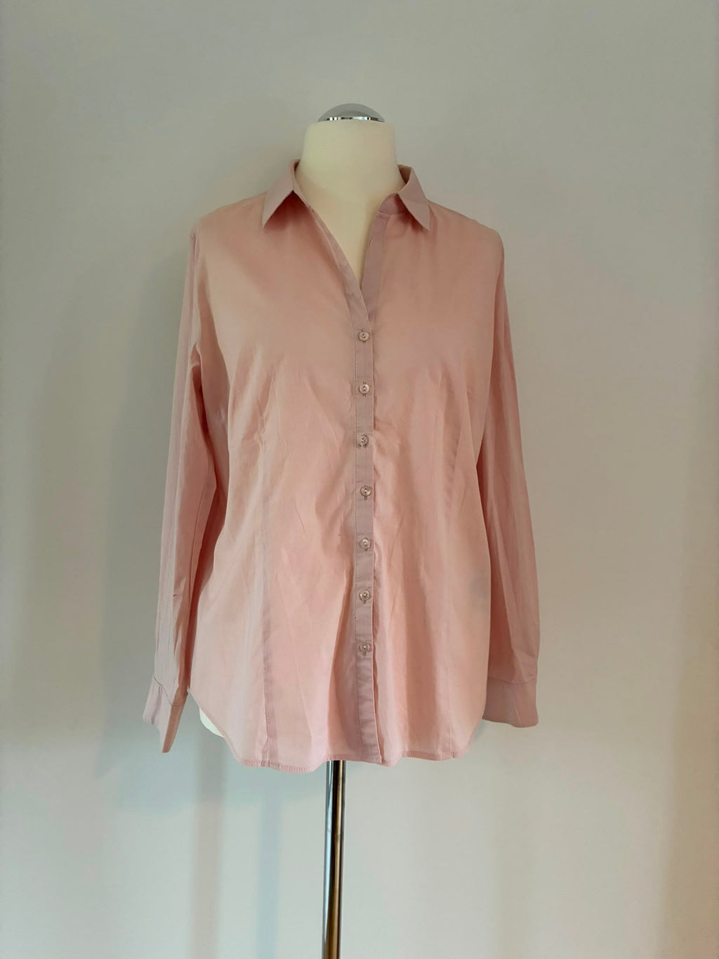 Taifun Bluse aus Baumwolle in Altrosa Größe 44