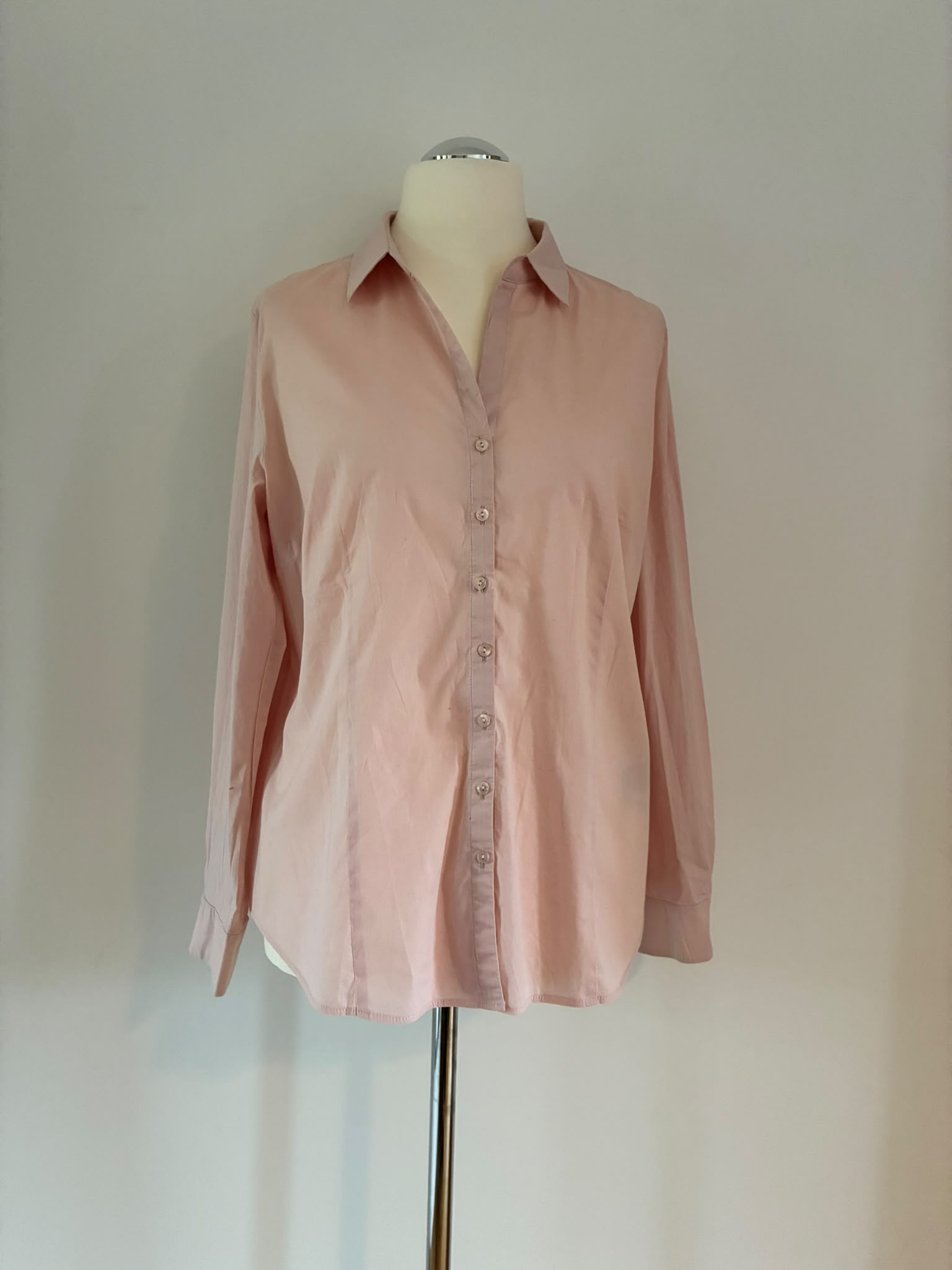 Taifun Bluse aus Baumwolle in Altrosa Größe 44