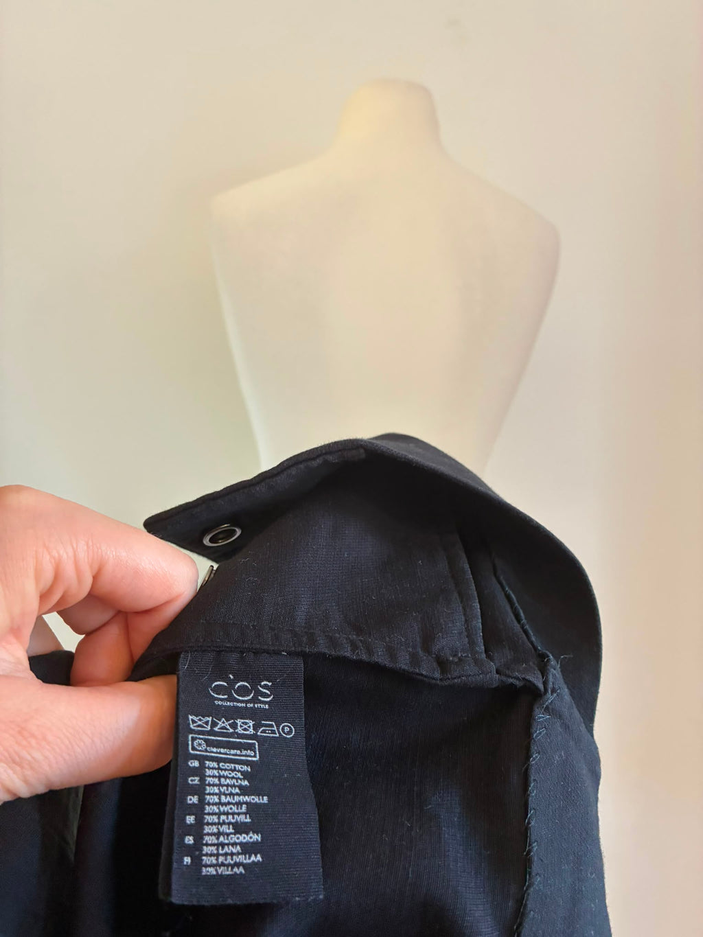 COS Jacke, Größe XXXL, Schwarz, Weitere Ansicht 6