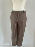 Zara Woman Karohose in Braun Beige Größe 44