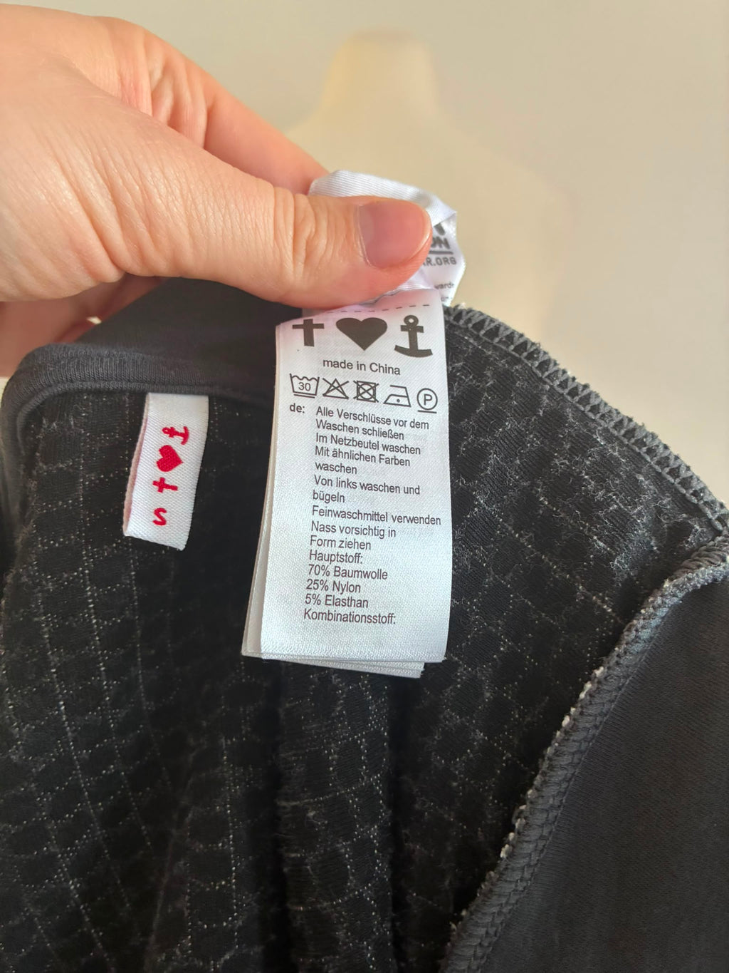 Blutsgeschwister Blouson Jacke mit Strukturmuster Größe S