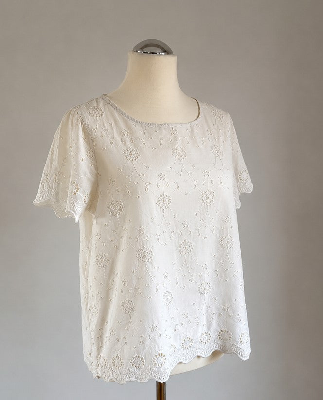 Soaked in Luxury Sommerbluse in Creme, Seitenansicht