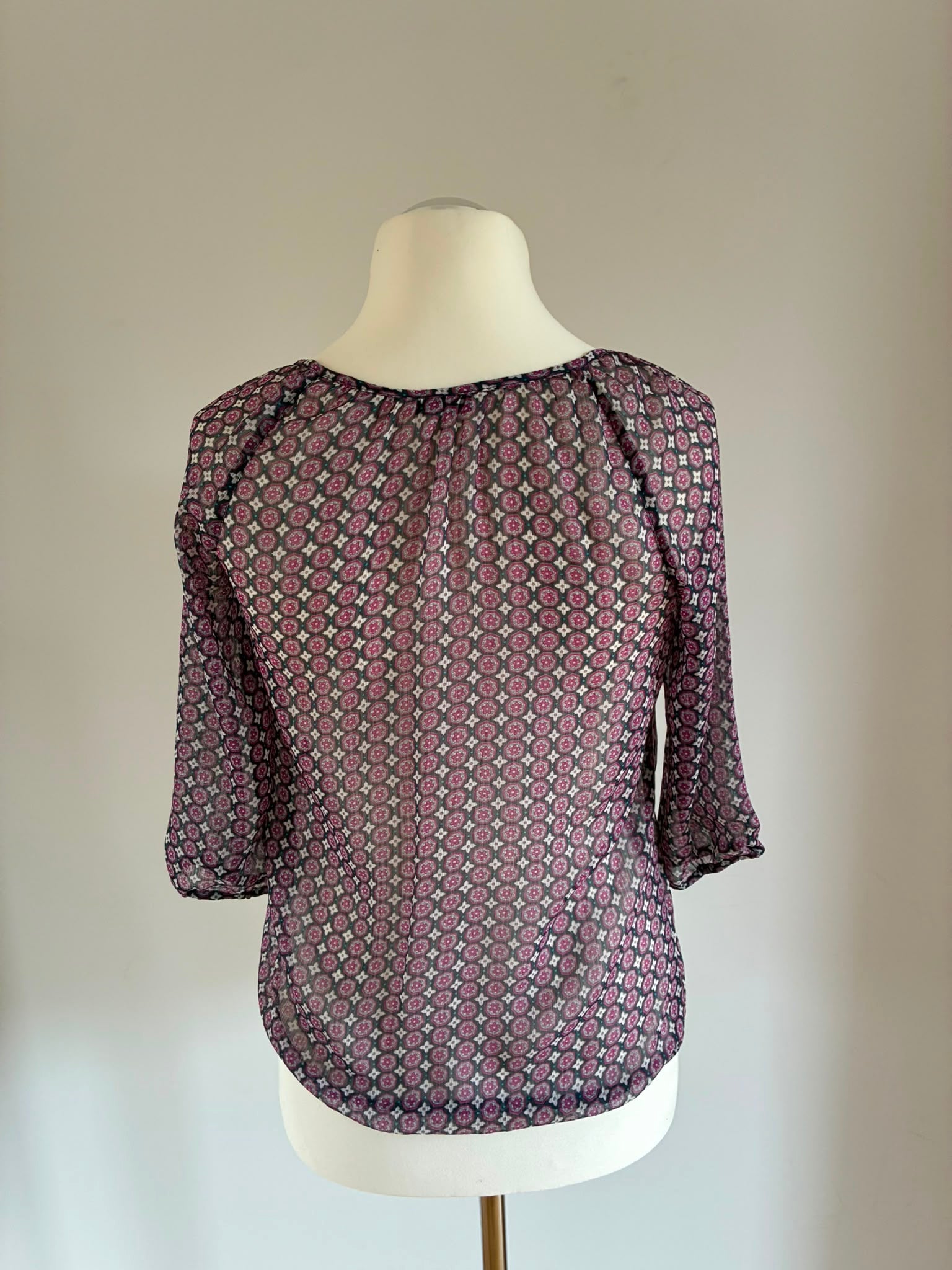Tom Tailor Bluse mit Mustermix, Rückansicht